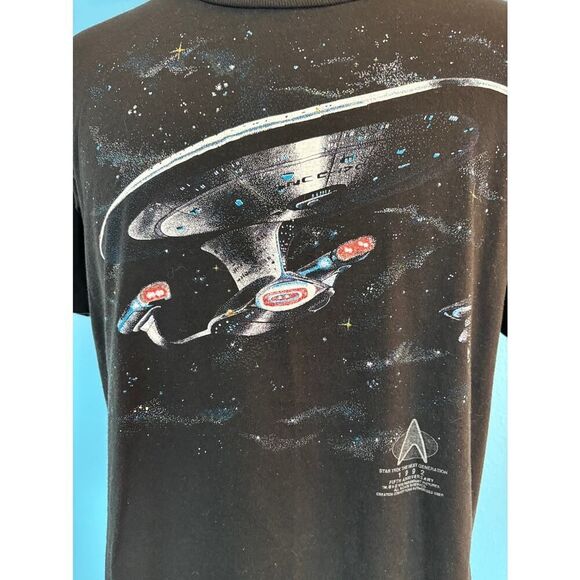 Vintage Made in the USA Star Trek 1992 JERZEES Russell Corp Tee Shirt - Picture 5 of 7